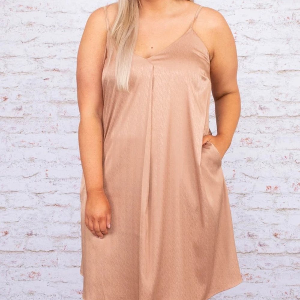 Like a Mirage Dress, Rose Gold